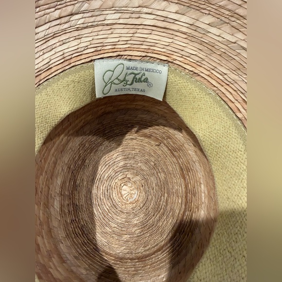 NWOT Tula Pink Carmel Palm Straw Sun Hat UPF 50+ Fair Trade One Size - Picture 6 of 8